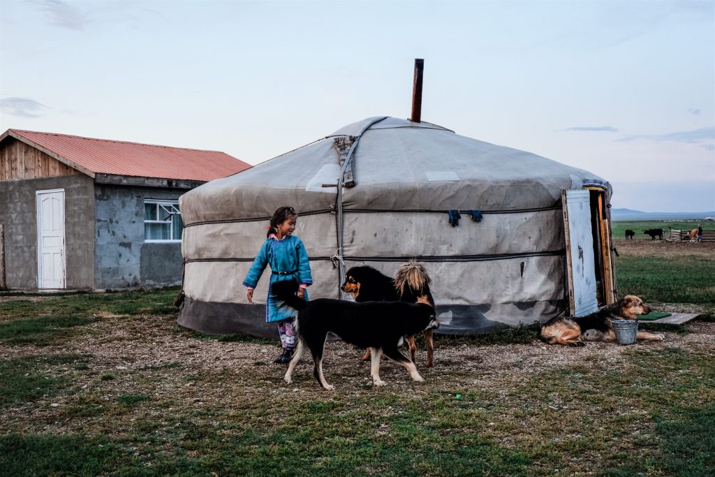 Mongolia Nomadic Family